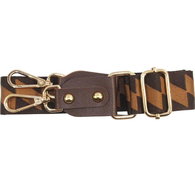 Duwi Wide Purse Strap Jacquard Guitar Style Strap Multicolor Canvas