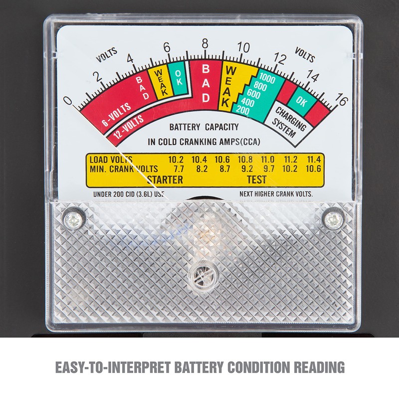 OEMTOOLS 24338 Battery Load Tester, Battery Tester 12V Automotive, Easy-to-Read