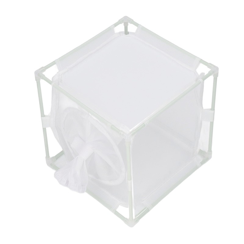 Insect Observation Cage PVC Mesh White Reusable Butterfly Habitat Breeding
