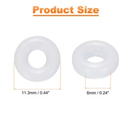 HARFINGTON 18 Pairs Glasses Ear Grip 0.52" Silicone Ring Type Anti-Slip Ear Hook Eyewear Retainer Eyeglass Temple Tips Sleeve Retainer for Glasses Sunglasses Sports Eyeglasses, White