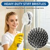 3 Pack Heavy Duty Scrub Brush Set, Curved Corner Brush