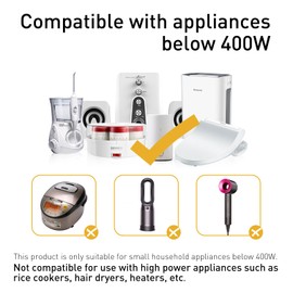 SUNSHUN Step Up Voltage 110v to 220v Converter 500W Step Up Transformer 110v-120v to 220v-240v Household Power Converter Transformer for European Asian Appliances Used in US with 2 Output Sockets