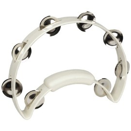 RhythmTech RT1220 Solo Tambourine, White