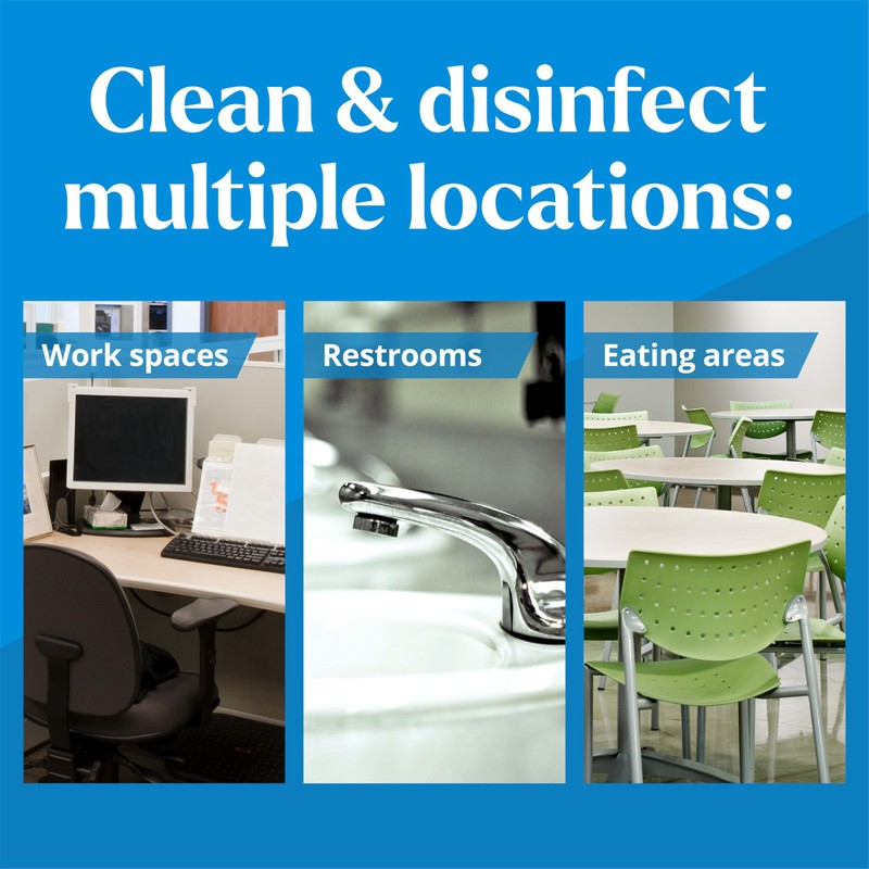 CloroxPro Clorox EcoClean Disinfecting Wipes, Multipurpose 100% Plant Based Cleaning