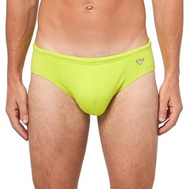 Emporio Armani Men's Standard Classic Swim Brief, Lime Punch, Medium