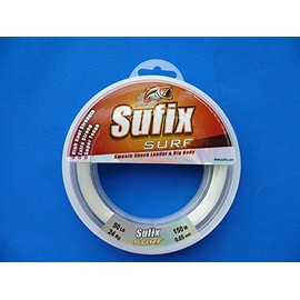 Sufix Surf Leader Clear Chalk Line 50 lb 0.65 mm 150 m