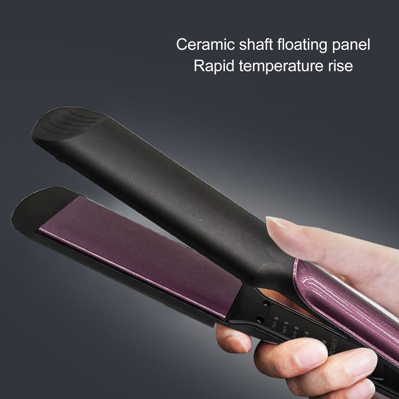 Hair Straightening Flat Iron Frizz Control Ceramics Adjustable Fast Heating