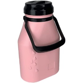 2 Litre Plastic Milk Jug with Tight Screw Cap - Leak-proof and High-Quality Milk Storage Bottle for All Liquid Foods Dishwasher Safe Pink