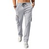 Comdecevis Men's Casual Cargo Pants Workout Joggers Stretch Sweatpants Hiking