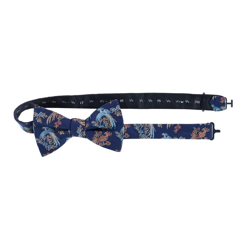 Trafalgar Pajarita de seda para hombre Birds of Prosperity, Azul