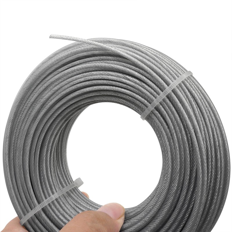 Akuoly Grass Strimmer Line Nylon Steel String Trimmer Spool 2.4mm