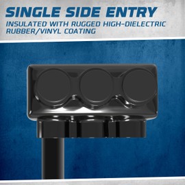 OHLECTRIC Insulated Wire Connector 3 Port Single Side Entry for 4-14 Wire Range Lugs with 5/32 Hex Screw, Pre-Filled with Oxide Inhibitor - Wire Connectors, Electrical Connector, Wire Tap