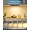 Ferswe Closet Lights Rechargeable, Battery Level Display, Dimmable Battery Powered