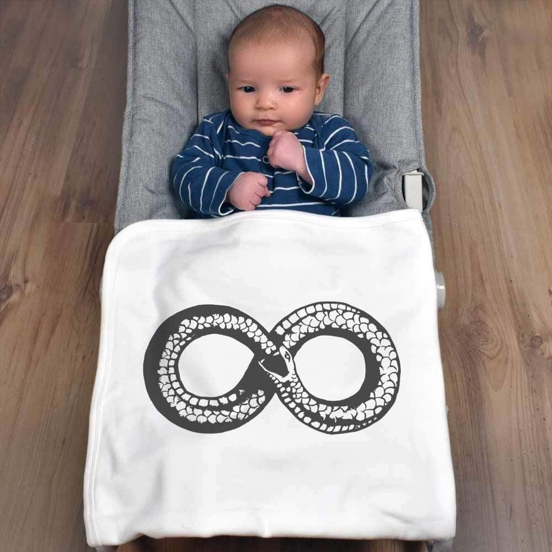 Azeeda 'Ouroboros' Cotton Baby Blanket/Shawl (BY00039882)