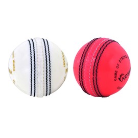 Kosma Cricket Incrediball Practice Balls (2 Pack - White, Pink) Real Bounce Enable Players to Develop their playing Skills without the Risk of Injury