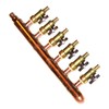 PEX Plumbing Manifold 3/4" Male 1/2" Ball Valve, Close End,