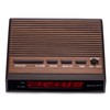 Westclox Retro Wood Style Small Night Table Alarm Clock with