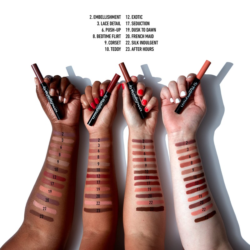 NYX Professional Makeup, Lip Lingeria Push Up, Labial Mate, Tono