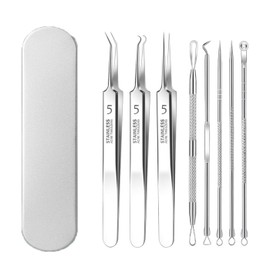 8 Stück Mitesser Pinzette Pickel Pinzette Edelstahl Hochwertiger Blackhead Remover Für Entfernung Von Mitessern Auf Nase Und Gesicht
