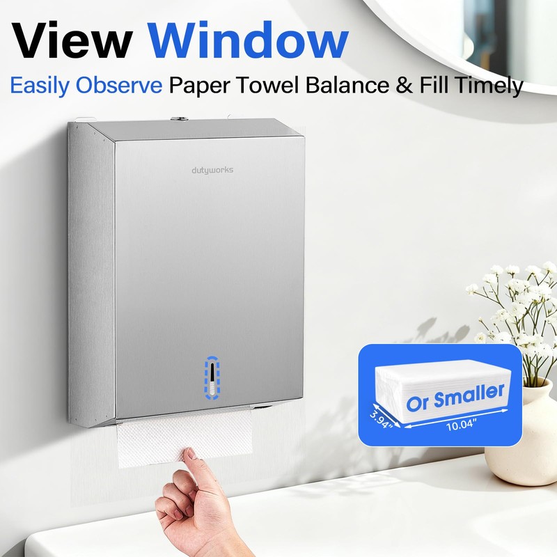 304 Stainless Steel Paper Towel Dispenser Wall Mount