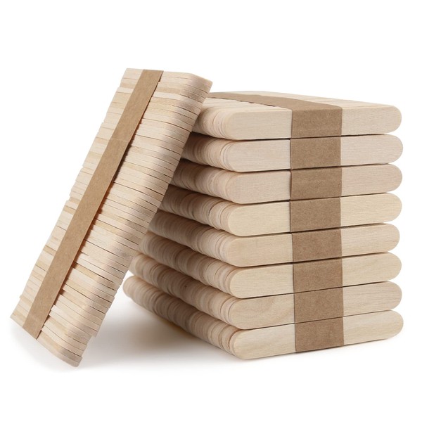 WISYOK 300PCS Mini Lollipop Sticks 2.5 inch, Wood Craft Sticks,
