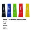 Toe Stretcher Bands - 5 Packs Toe Spacers for Bunion