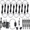 Meigour LED Puck Lights Kit for Under Cabinet Lighting, Rotary