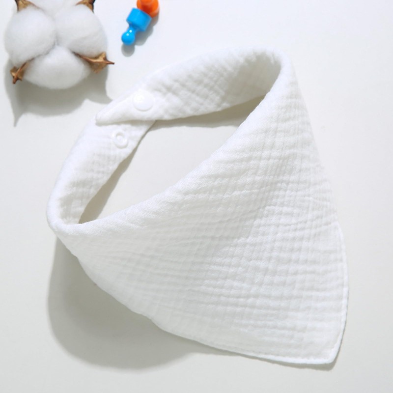 ICEMOOD Solid Color Dog Scarf - Adjustable Snap Button Cotton