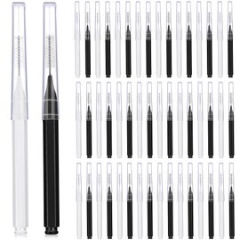 Patelai 50 Pieces Braces Brush for Cleaner Interdental Brush Toothpick Dental Tooth Flossing Head Oral Dental Hygiene Flosser Toothpick Cleaners Tooth Cleaning Tool (Black, White)