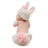 Newborn Baby Bunny Rabbit Crochet Knitted Photography Props Newborn Baby