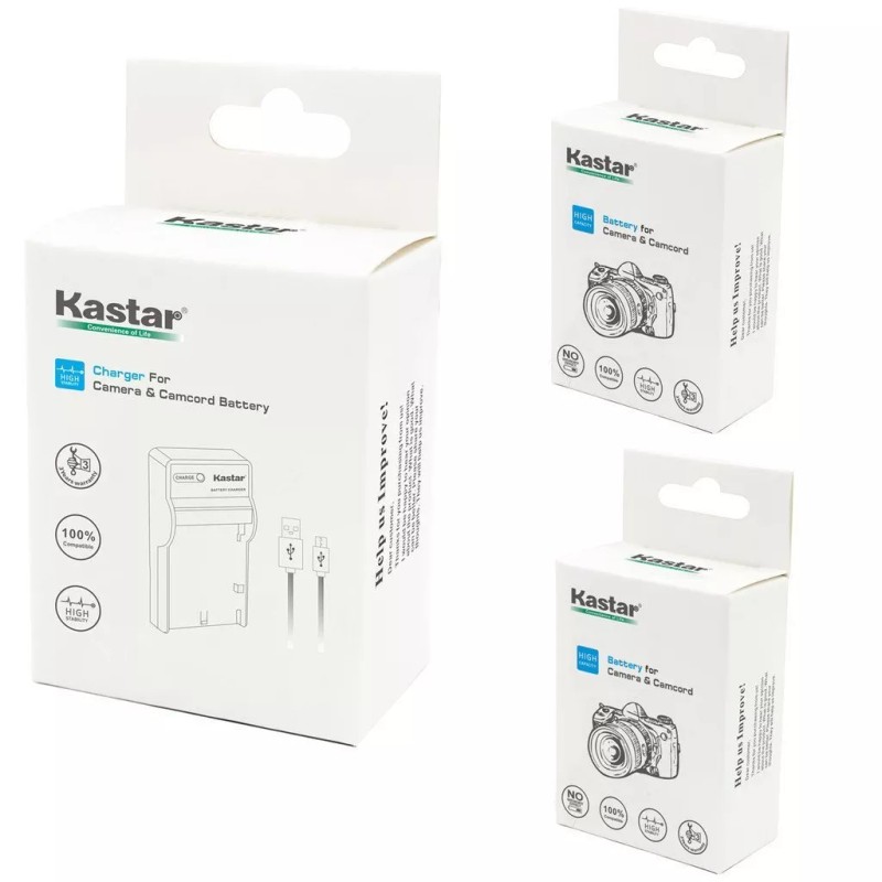 Kastar DMW-BLG10 Battery & Slim USB Charger for Panasonic Lumix