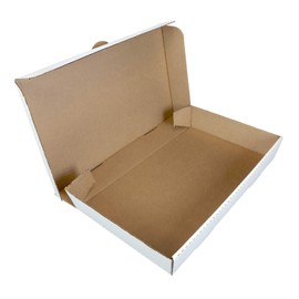 Royal Full Pan White 21 Inch x 13 Inch x 3 Inch Corrugated Catering Box, Case of 50