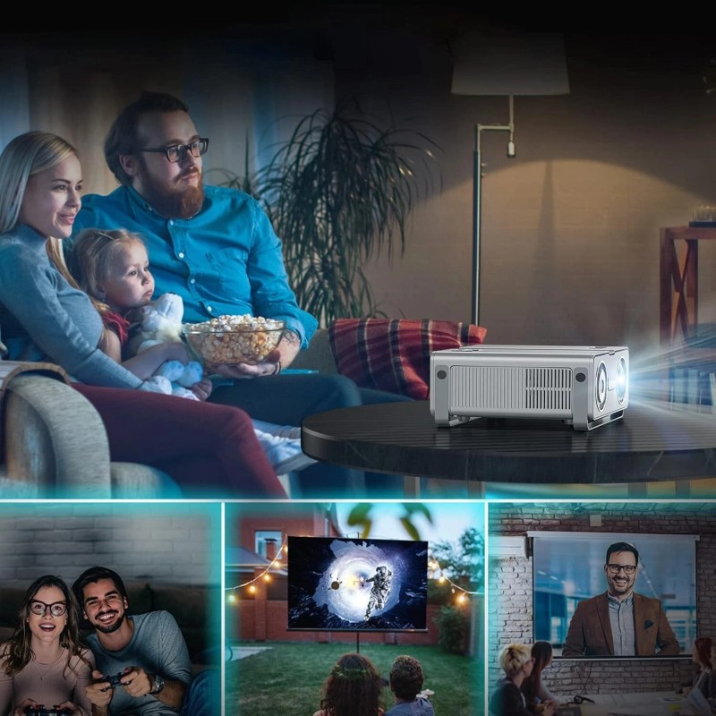 YABER Projector with WiFi and Bluetooth, 15000L Native 1080P Pro