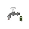 1/2" x 3/4" BSP Plastic Outdoor Garden Watering Tap Valve