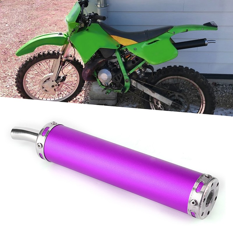 Stainless Steel Exhaust Muffler Silencer 20mm/0.8in Modified Parts for 2