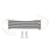 Footrest Black and White Streaks Soft Breathable Adjustable Foot Hammock