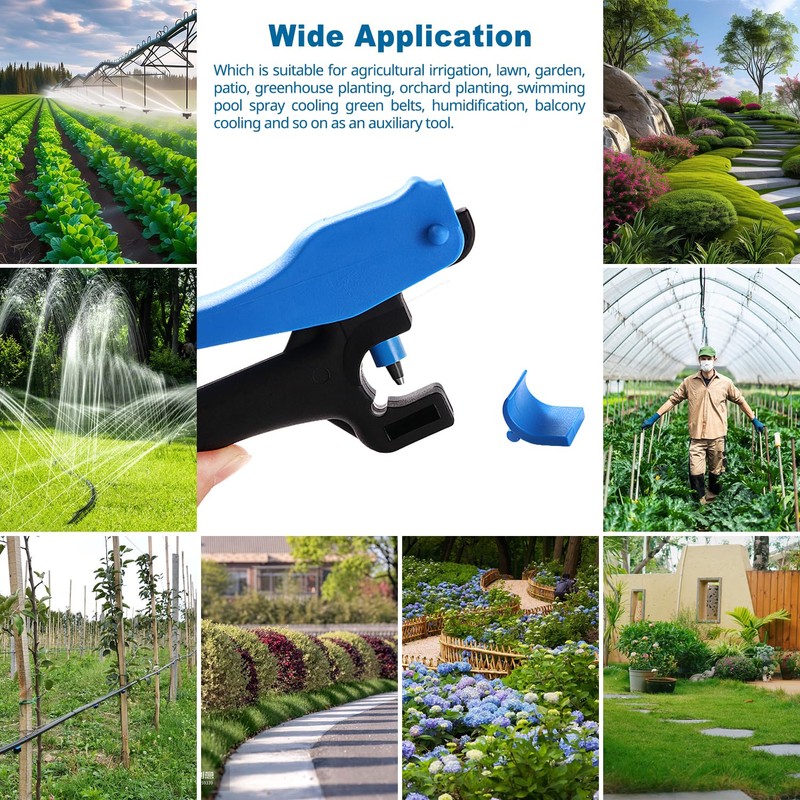VooGenzek 4mm Drip Irrigation Punch, Hole Punch for 16/20mm PE