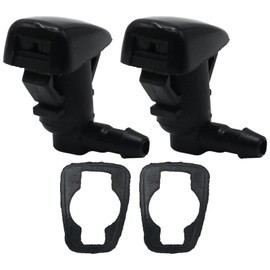 Vkinman 8E5Z17603A Windshield Wiper Spray Nozzle and Rubber Gaskets Replacement for 2008 2009 2010 2011 2012 Ford Fusion Mercury Milan Lincoln MKZ, Replace 8E5Z-17603-A
