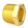 GASHER 20Pcs Brass Reducer Hex Bushing 1/2" NPT Male x