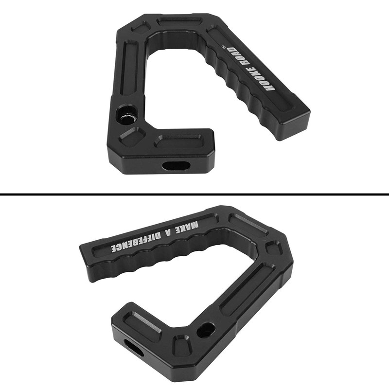 Hooke Road Aluminum Grab Handles Black Front Grips Compatible with