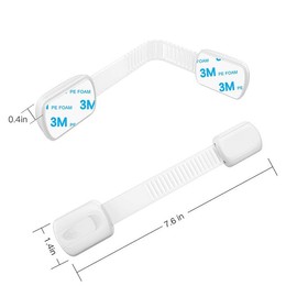 CHENGZI 6-Piece Baby Safety Locks with Adjustable Strap and Latch System