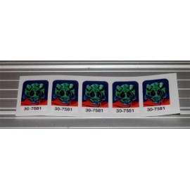 Williams ALIEN POKER Pinball Machine Drop Target Decal Set