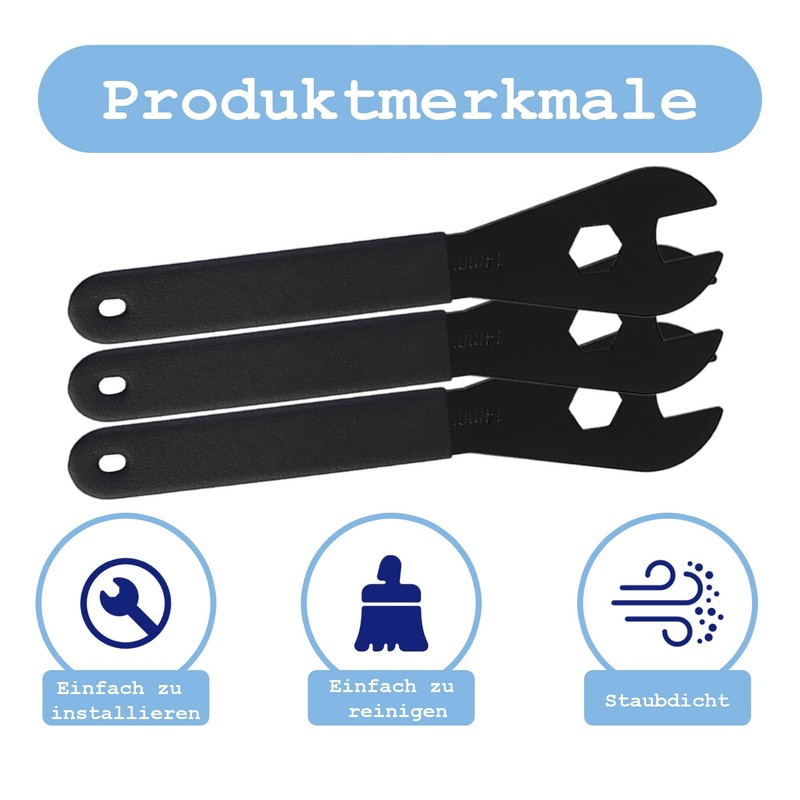 JRSHIRLEYLTD Bicycle Cone Wrench Set Tool (13, 14, 15, 16,