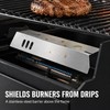2-Pack Stainless Steel 15-Inch Grill Heat Tents for Gas Grill