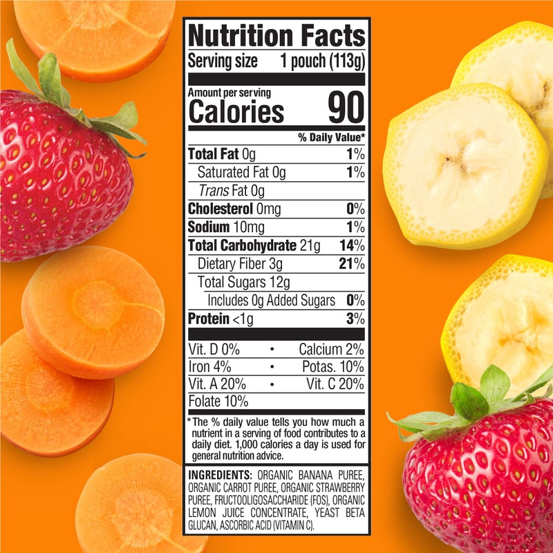 HAPPYTOT Organics Stage 4 Baby Food Pouches, Gluten Free, Vegan