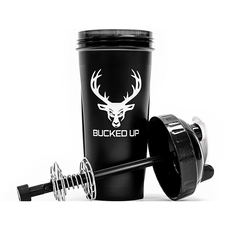 Bucked Up Perfect Shaker Bottle - 28 oz. Drinkware:_Black/Green