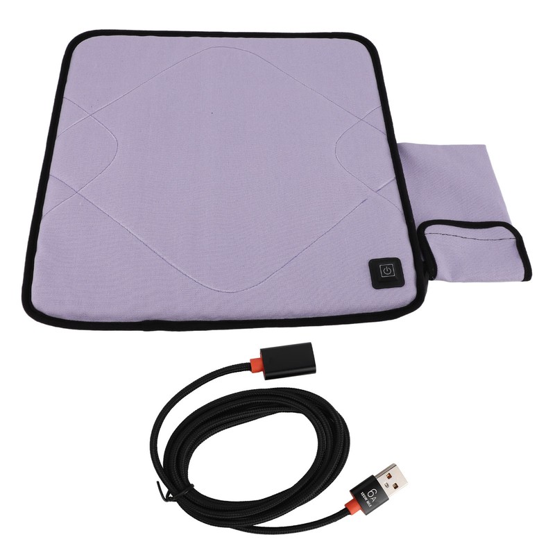 USB Heated Seat Cushion Adjustable Lightweight Heated Stadium Cushion for