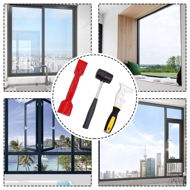 Wjelet Glazing Tools Bundle, 13 in 1 Window Fitting Tools
