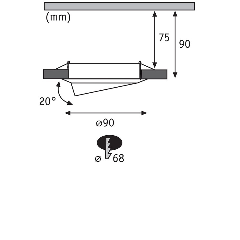 Paulmann Einbauleuchte LED Base rund 5W GU10 Wei