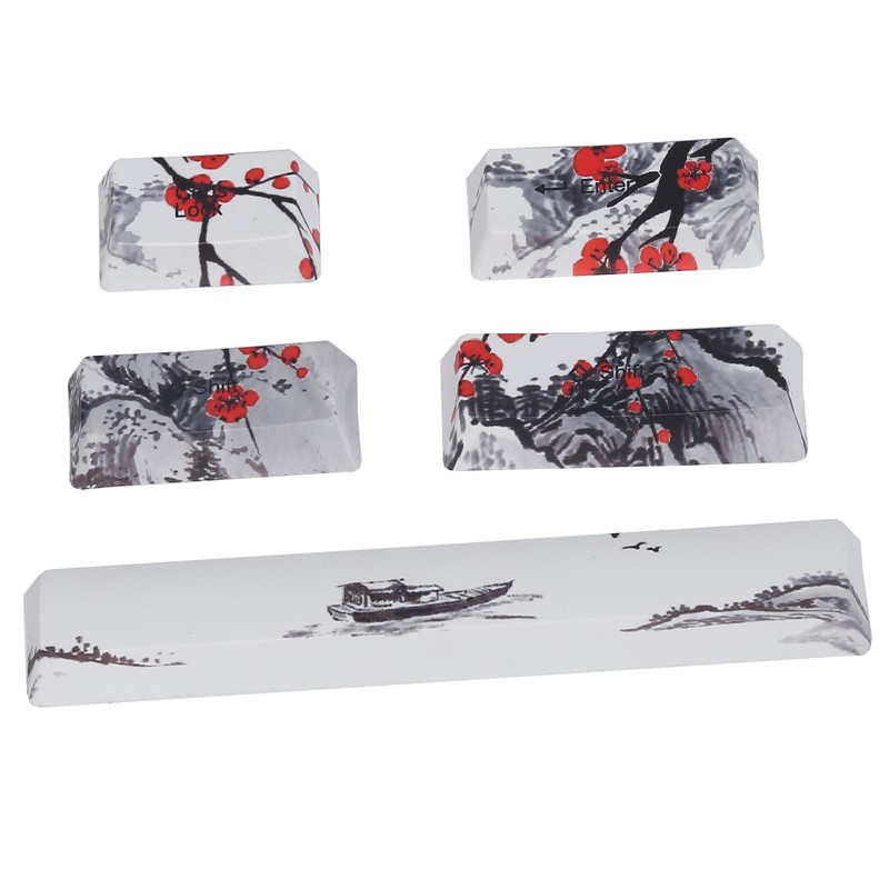 Keycaps PBT 5Sided Sublimation 110 Keys Keyboard Caps for Mechanical
